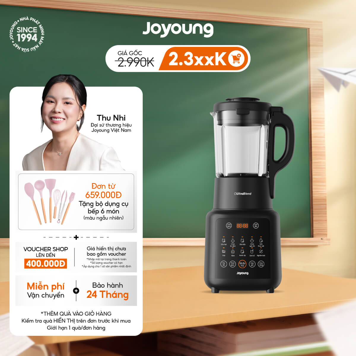 Máy nấu sữa hạt đa năng Joyoung JHSB-161