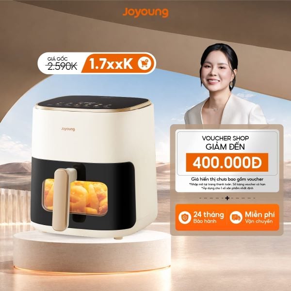 Nồi chiên không dầu Joyoung JAF-566 - Chương trình ưu đãi tháng 8 giá tốt nhất website Joyoung Official