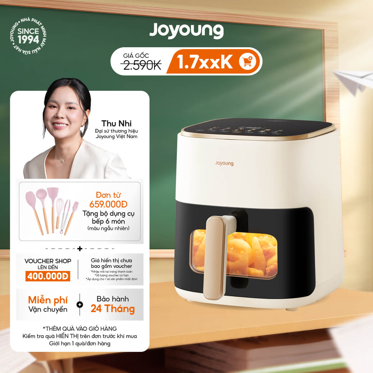 Nồi chiên không dầu Joyoung JAF-566