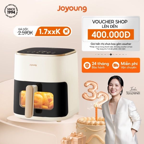 Nồi chiên không dầu Joyoung JAF-566 - Chương trình ưu đãi tháng 8 giá tốt nhất website Joyoung Official