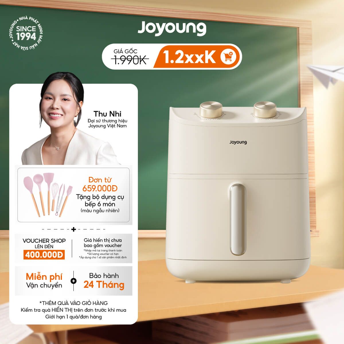 Nồi chiên không dầu Joyoung JAF-612 chính hãng, giá tốt – Joyoung