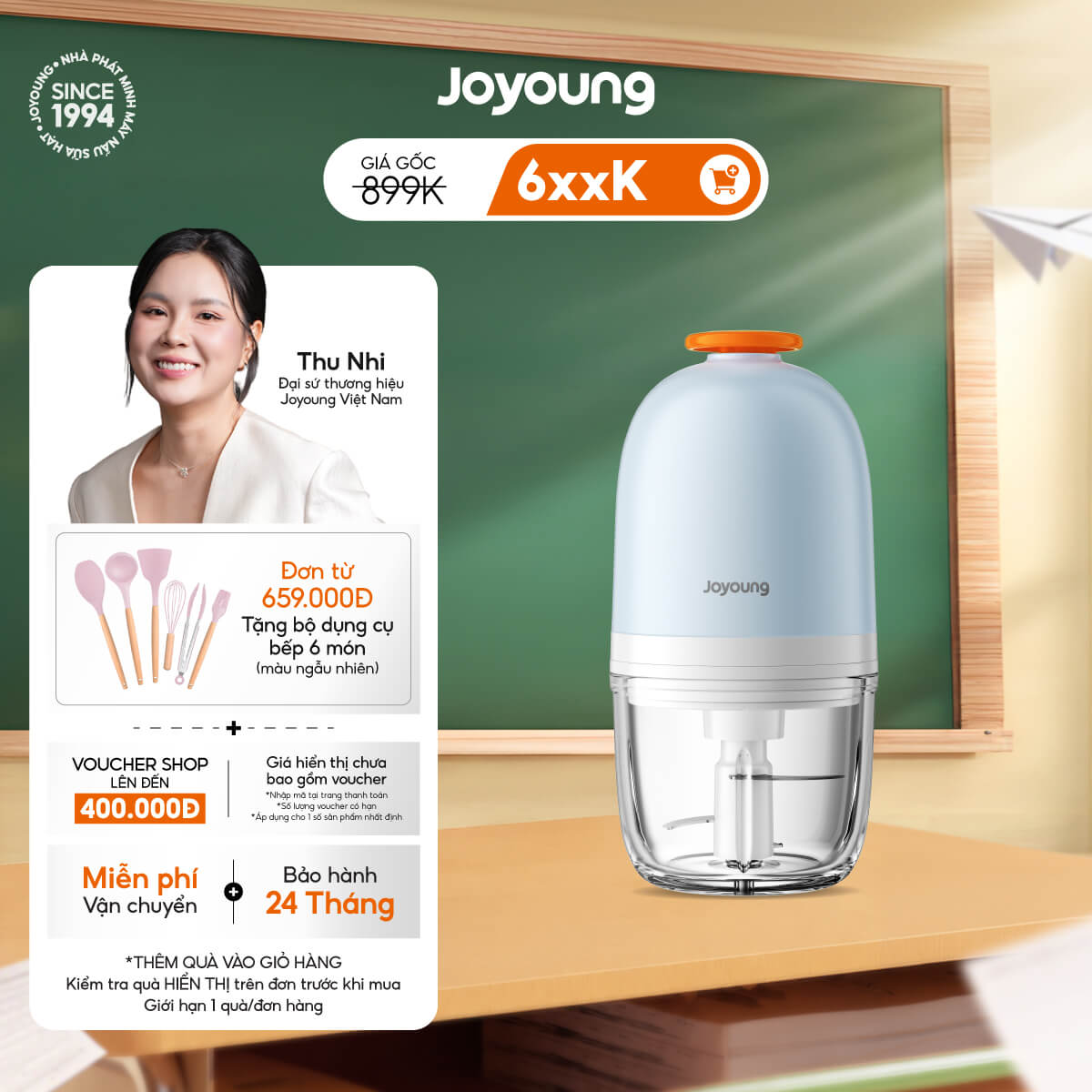 Máy xay ăn dặm cho bé Joyoung JBFC-166