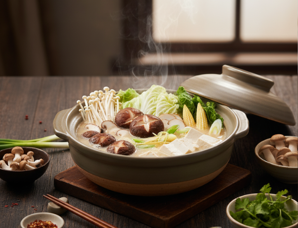 Lẩu chay nấm miso