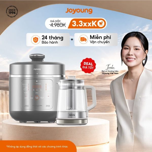 Combo Nồi áp suất JHPC-5039 và Ấm pha trà đa năng JTM-196