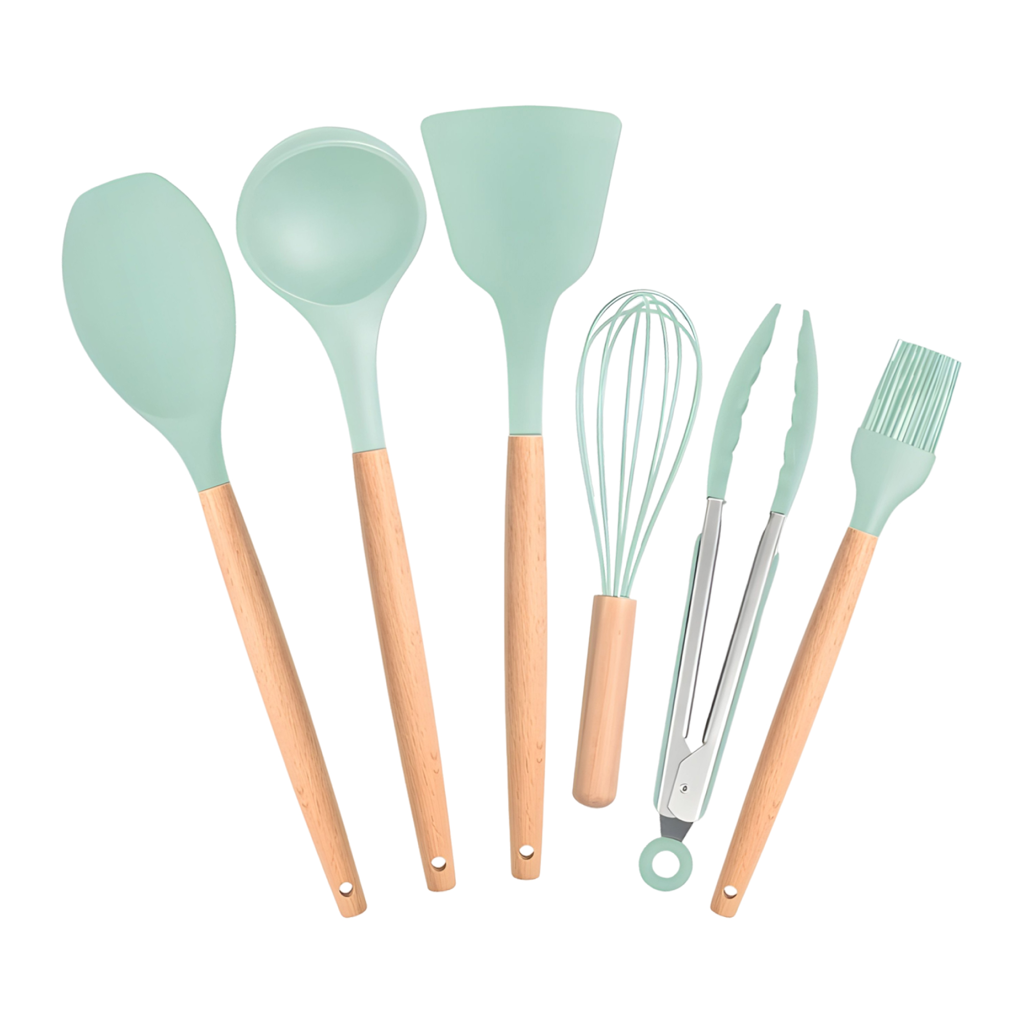 [Hàng tặng] Bộ dụng cụ bếp silicone - Màu ngẫu nhiên