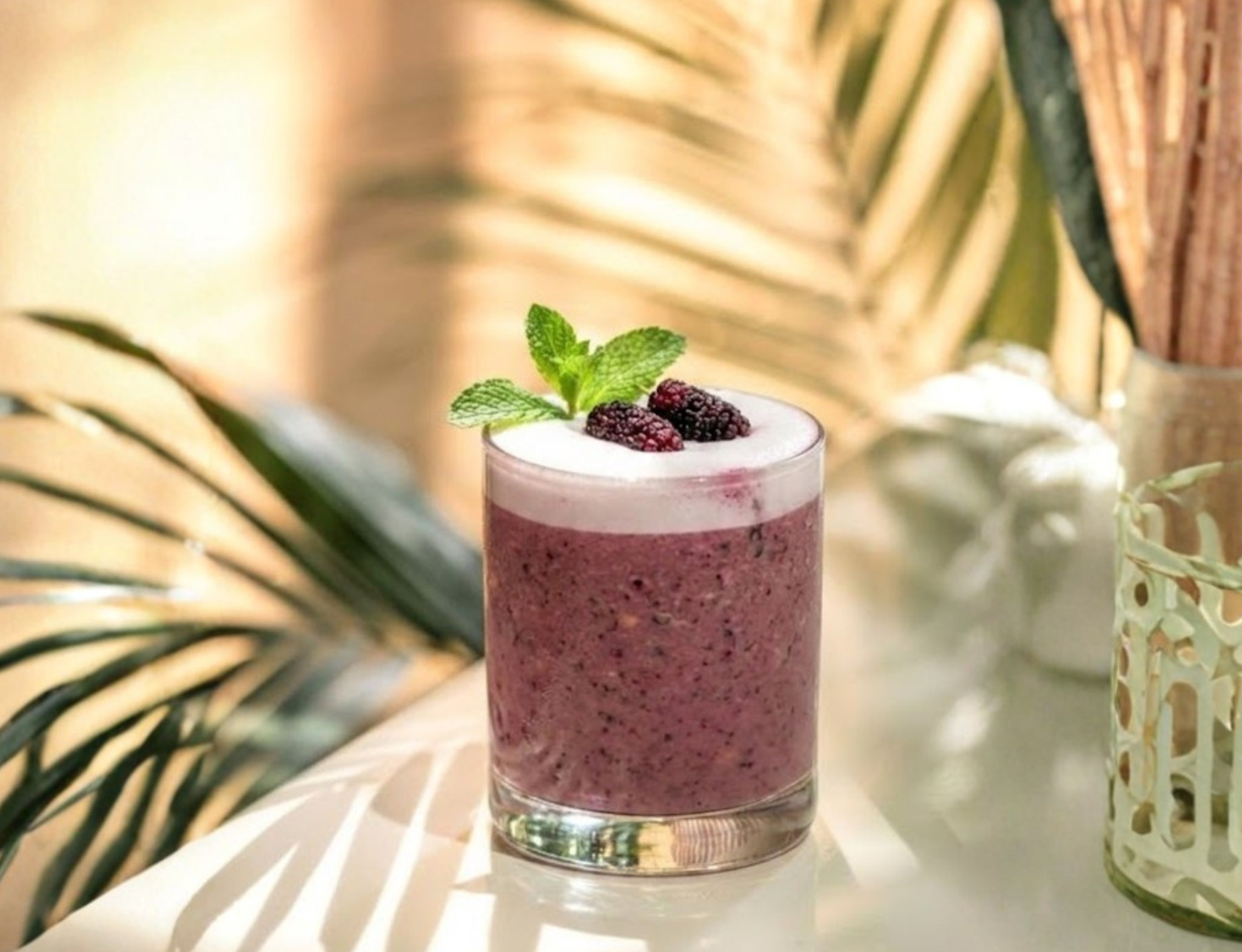 Sinh tố dâu tằm chuối