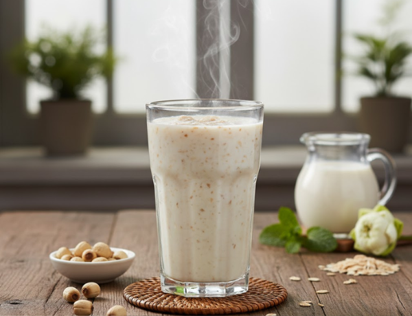 Sữa yến mạch hạt sen
