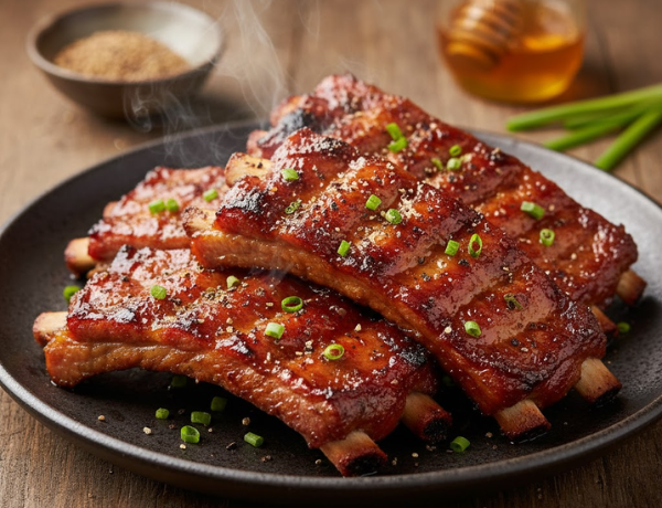 Sườn heo nướng ngũ vị