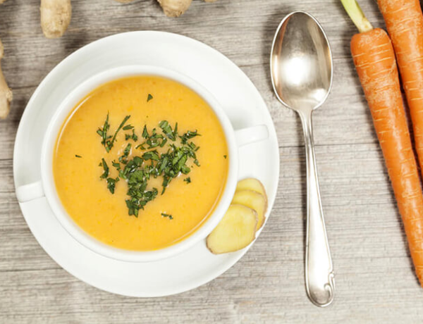 Súp cà rốt gừng cam