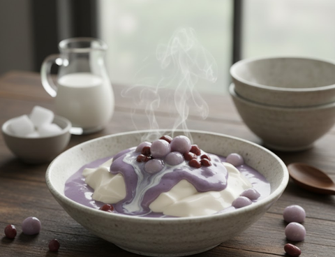 Tàu hủ sốt khoai môn