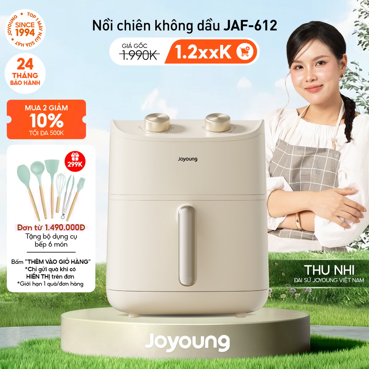 Nồi chiên không dầu Joyoung JAF-612