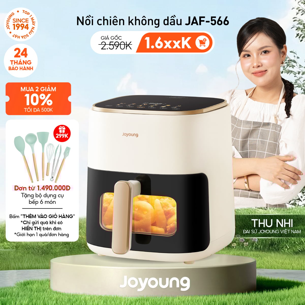 Nồi chiên không dầu Joyoung JAF-566