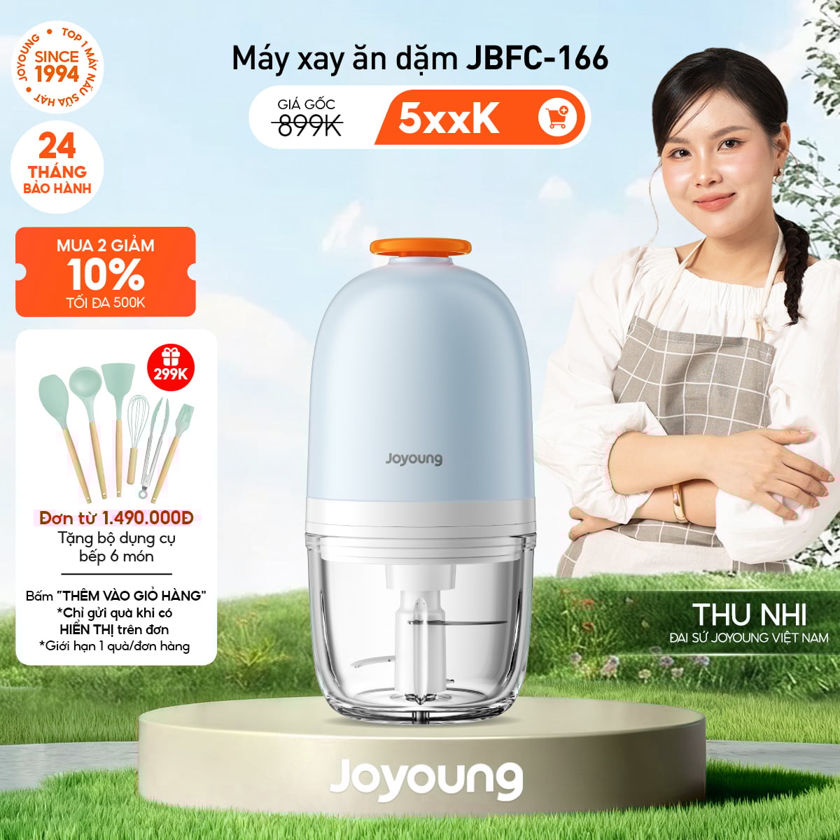 Máy xay ăn dặm cho bé Joyoung JBFC-166