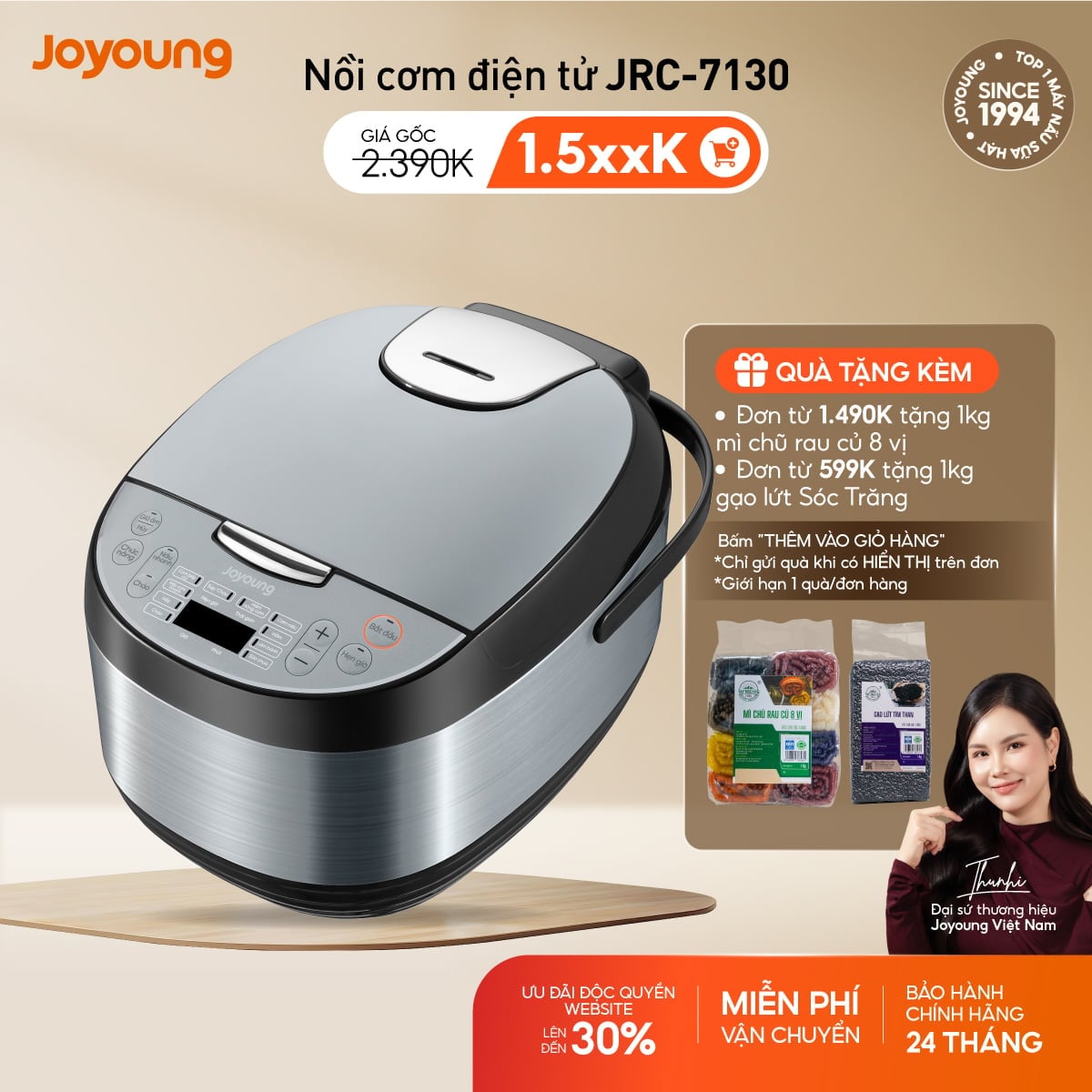 Nồi cơm điện tử Joyoung JRC-7130