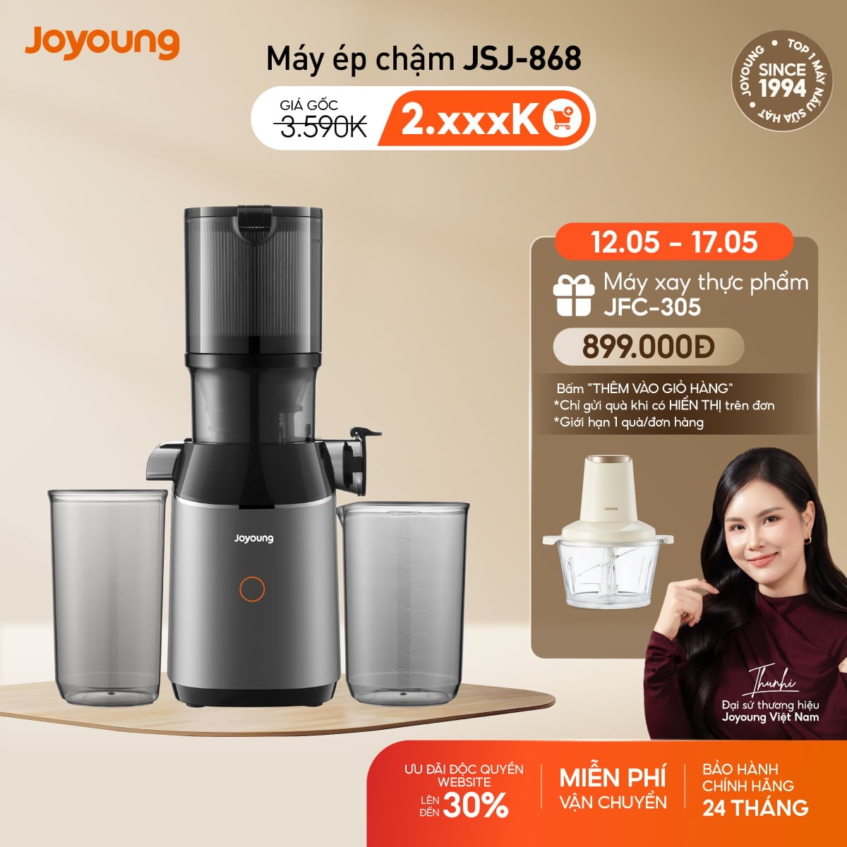 Máy ép chậm Joyoung JSJ-868