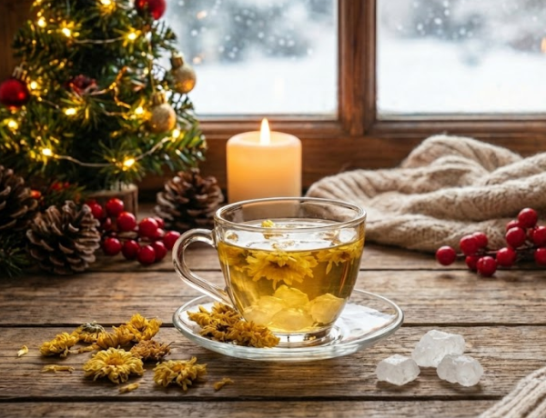 Trà hoa cúc đường phèn