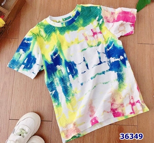 Áo WonderNation nhiều màu loang - size 6-7y