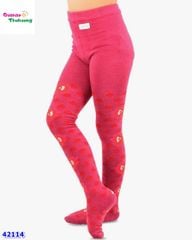 Quần vớ hồng tím hoa đỏ - size 8-10y