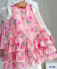 Đầm Sofia hồng hoa - size 18-24m