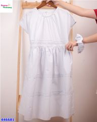 Đầm xanh min viền bèo