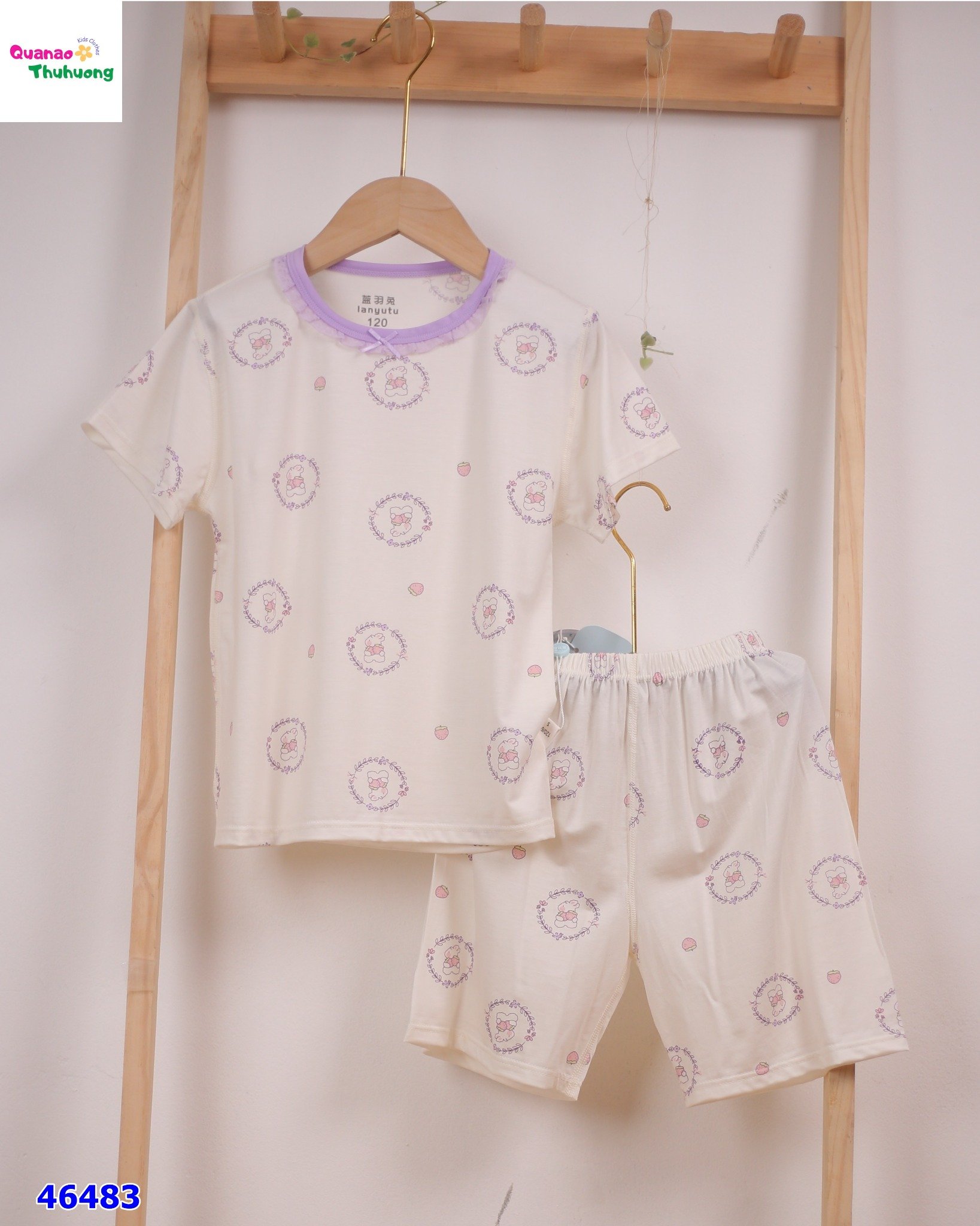 Bộ Tencel thỏ dâu