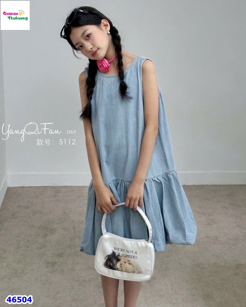 Đầm jean xanh