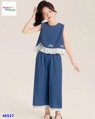 Set bộ Win xanh đậm đính nơ