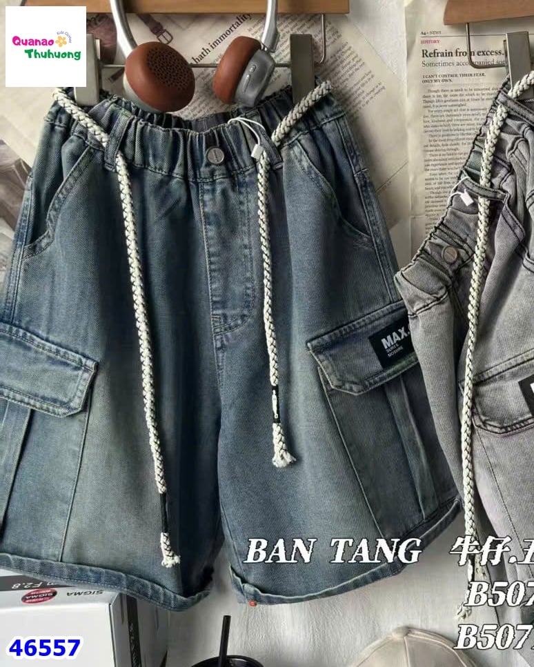 Quần short jean Bantang xanh Max