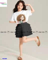 Set Elaine trắng cô gái tóc xù