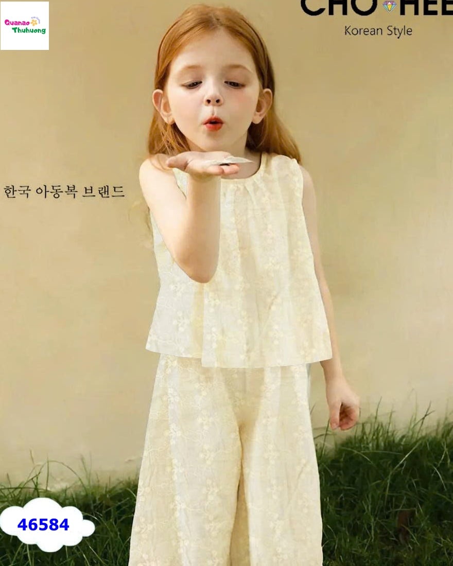 Set bộ ChoHee vàng viền hoa