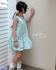 Đầm bí sát nách xanh lá