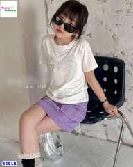Áo trắng đính đá nơ