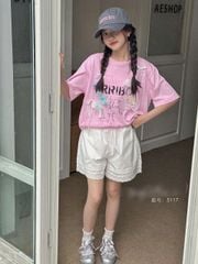 Áo thun hồng nơ nhiều màu