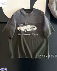 Áo thun xám oto vàng
