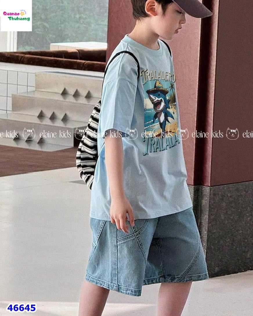 Bộ Elaine xanh cá mập