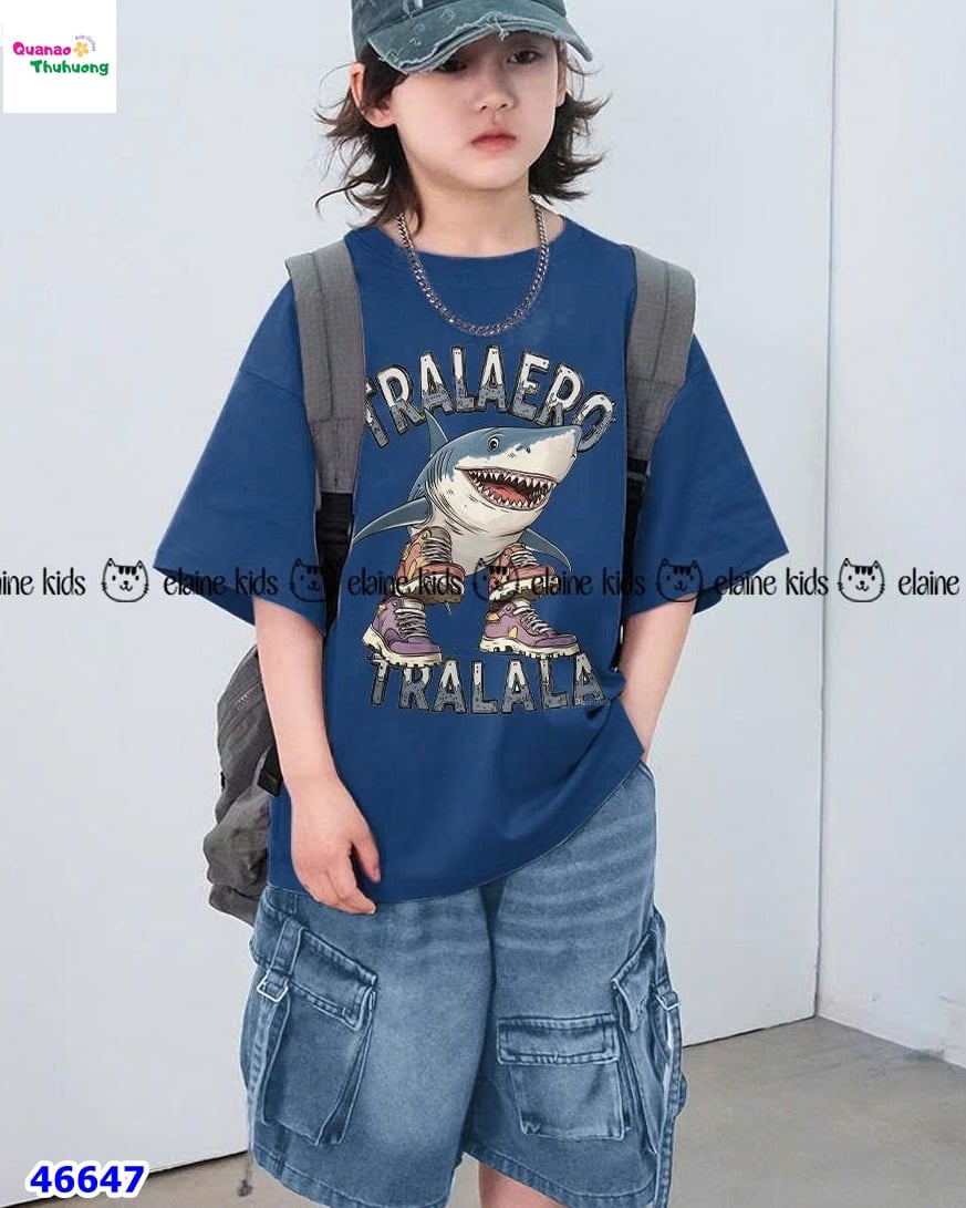 Bộ Elaine xanh đậm cá mập