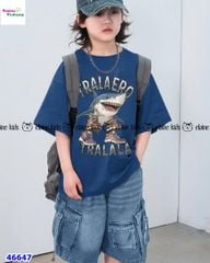Bộ Elaine xanh đậm cá mập Tralala