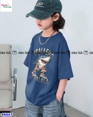 Bộ Elaine xanh đậm cá mập Tralala
