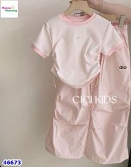 Set Cici hồng Alo, quần hồng