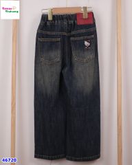 Quần Jean dài xanh Hello Kitty