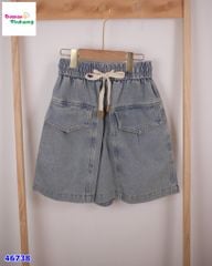 Quần short jean phối túi