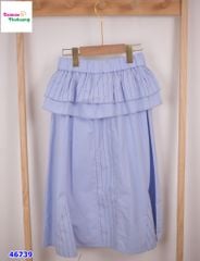 Chân váy dài xanh dương