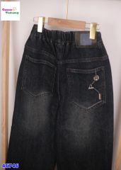 Quần jean Bantang đen túi chư R winter