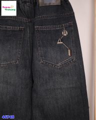 Quần jean Bantang đen túi R