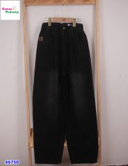 Quần jean Bantang đen túi Desion