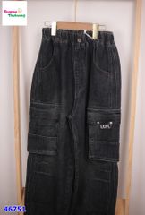 Quần jean Bantang đen túi hộp LCFL