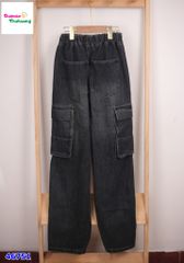 Quần jean Bantang đen túi hộp LCFL