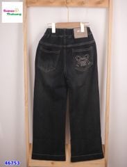 Quần jean đen túi nơ Miu miu