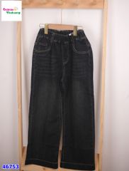 Quần jean đen túi nơ Miu miu