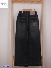 Quần jean xanh túi nơ Miu miu